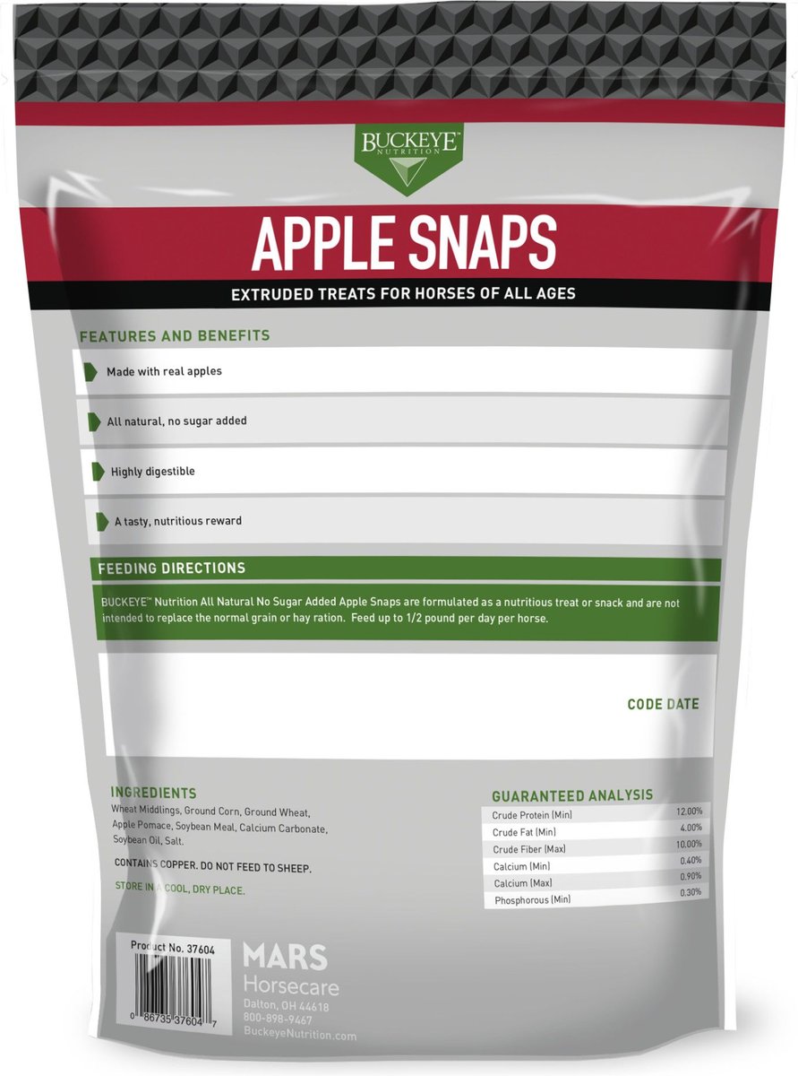 Buckeye Nutrition All-Natural Apple Horse Treats