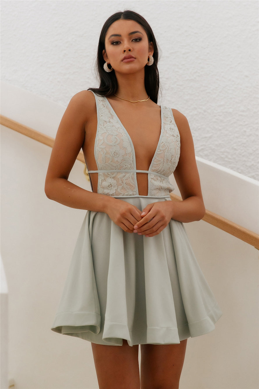 Star Ballerina Dress Sage