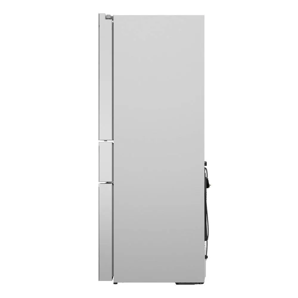 Bosch 800 Series 36 in. 21 cu. ft. Smart Counter Depth French Door Refrigerator in Stainless Steel with Beverage Cooler Drawer B36CL81ENG