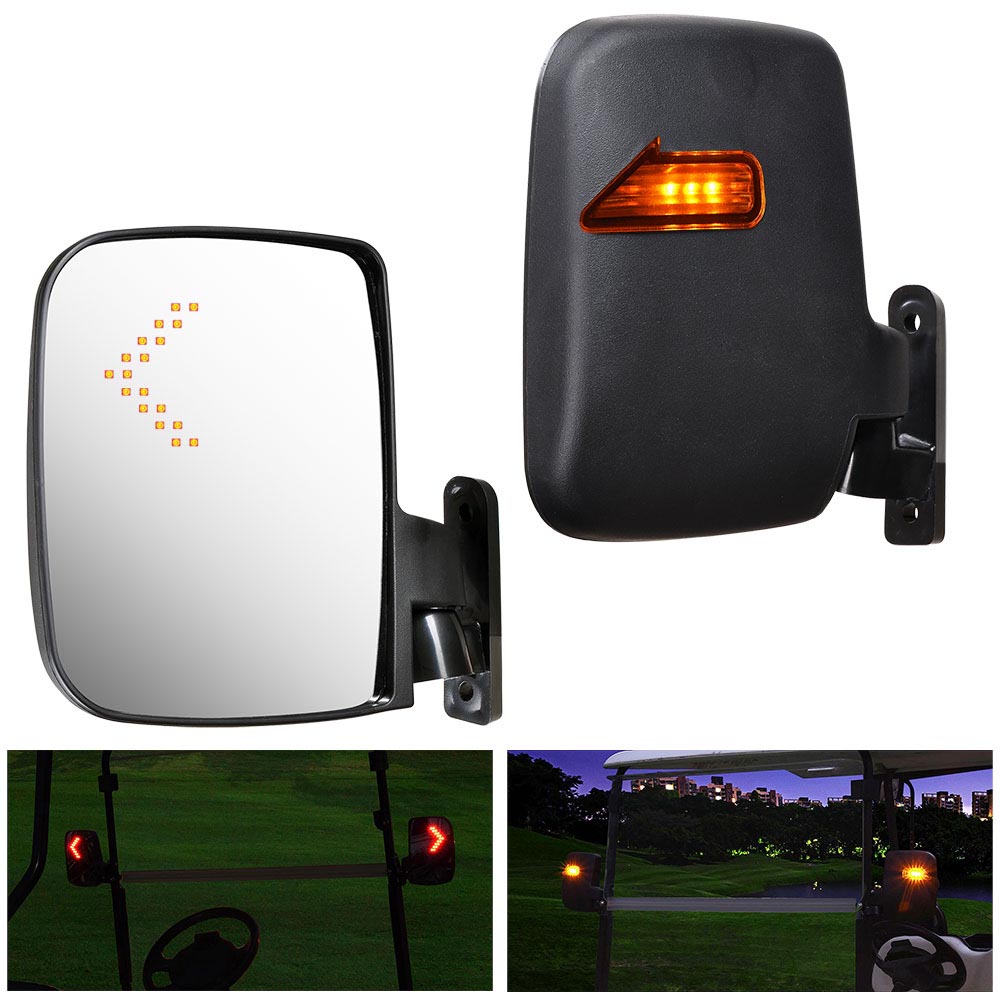 Yescom LED Turn Signal Set (2) Golf Cart Side View Mirrors