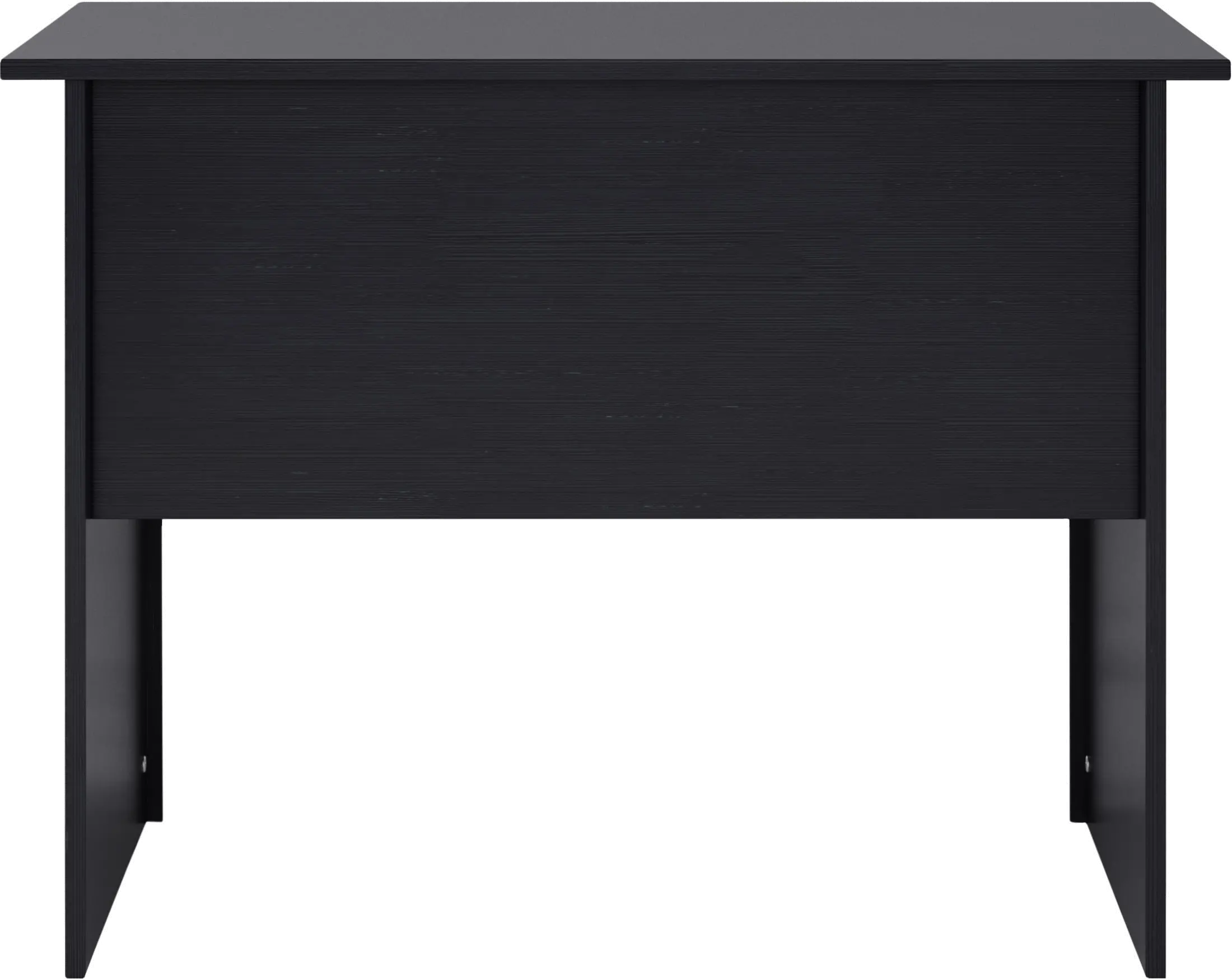 Kingston Contemporary Black Brown Two Drawer Desk