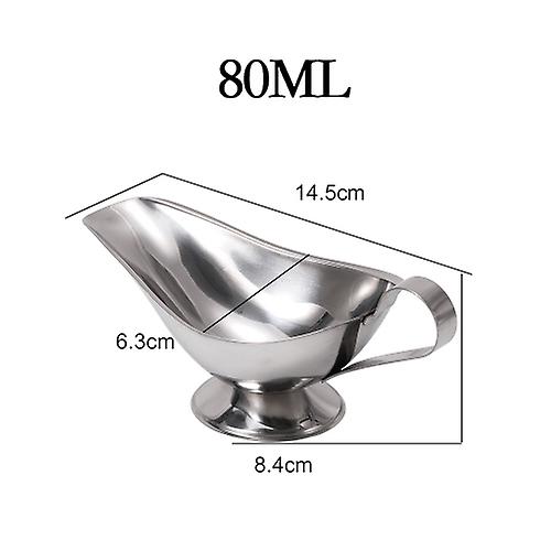 304 Stainless Steel Sauce Boat Steak Black Pepper Sauce Tableware Sauce Boat Tomato Juice Container Kitchen Restaurant Bar Tool