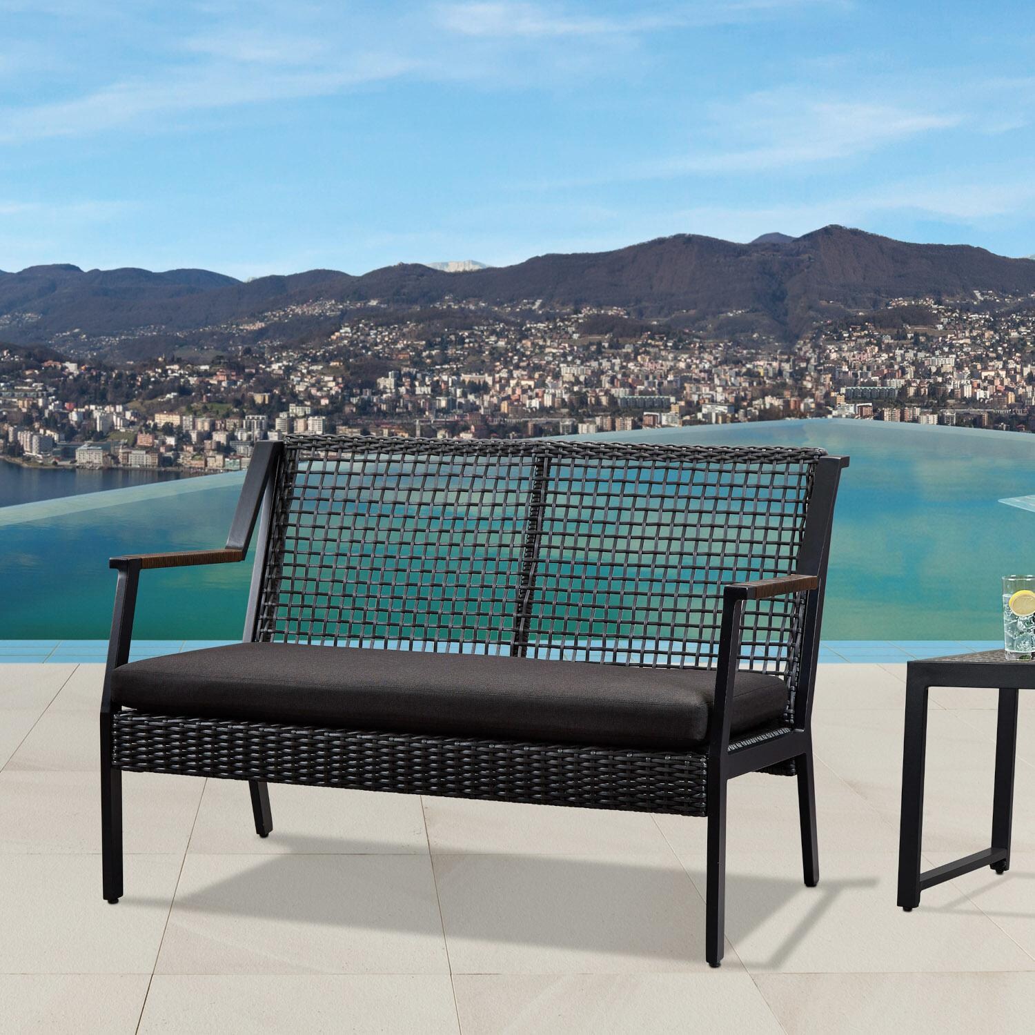 Lakeview Covewood Aluminum Bench