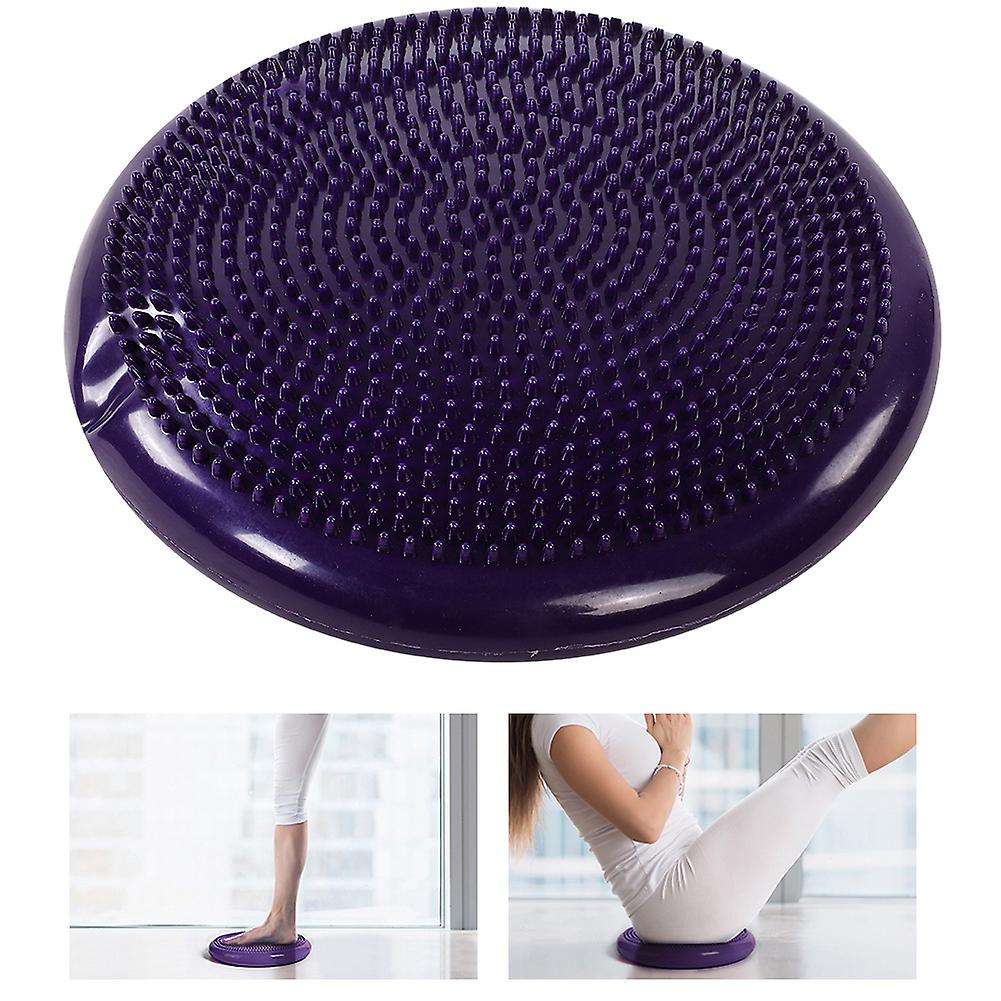 Yoga Balance Pad Soft Cushion Thickened For Ankle Recovery With Pump Purple Color