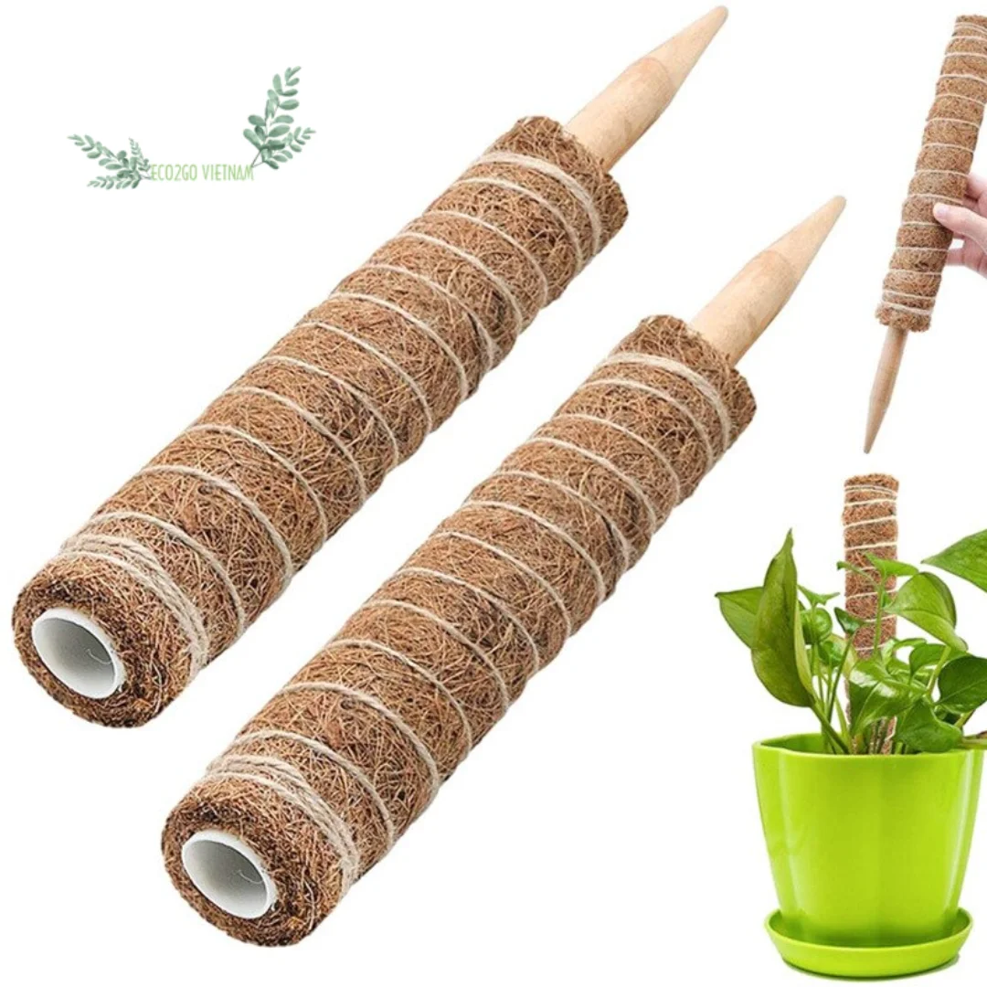 Wholesale Supply Eco friendly 16 inch moss stick totem pole coco coir indoor/Coco coir moss pole from Eco2go Vietnam