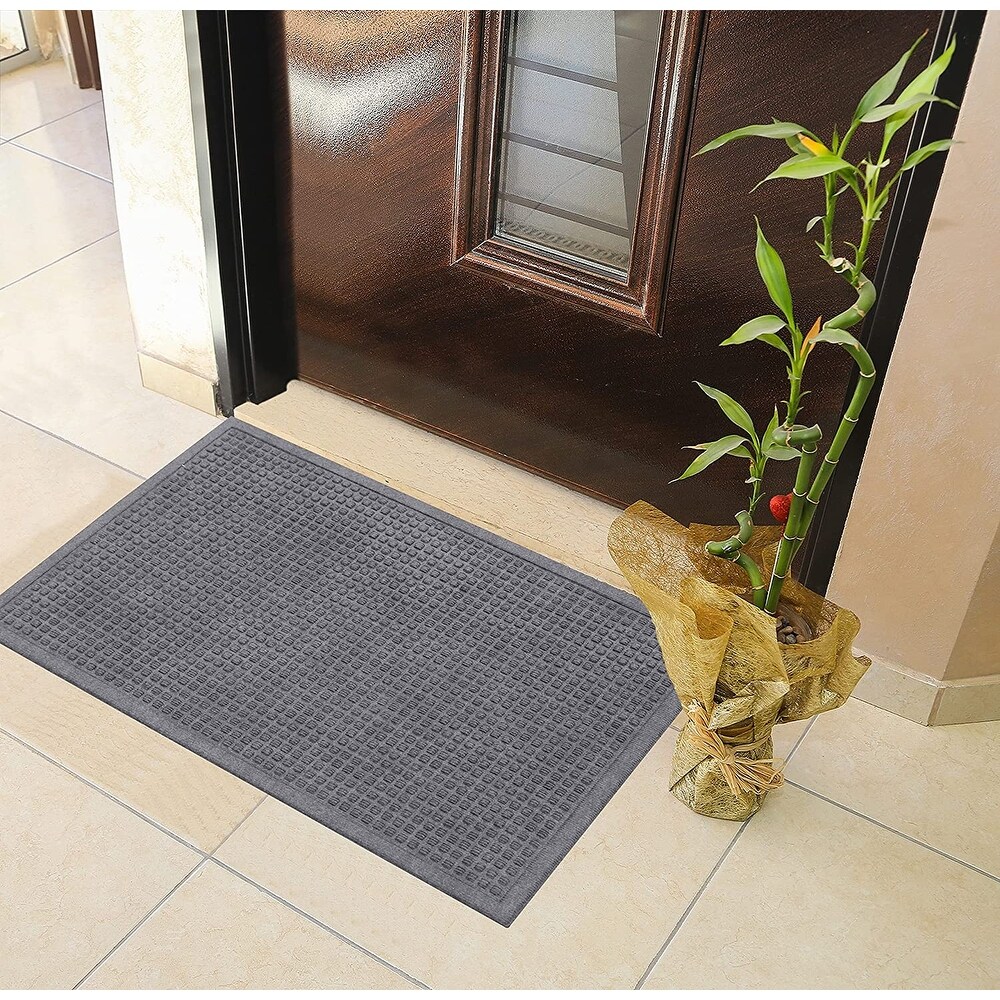 A1HC Heavy Duty Polypropylene Dirt Cleaning   Water Absorbing Doormat 24\