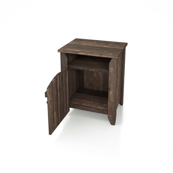 Carbon Loft Harland Rustic Oak 20-inch 1-shelf Side Table