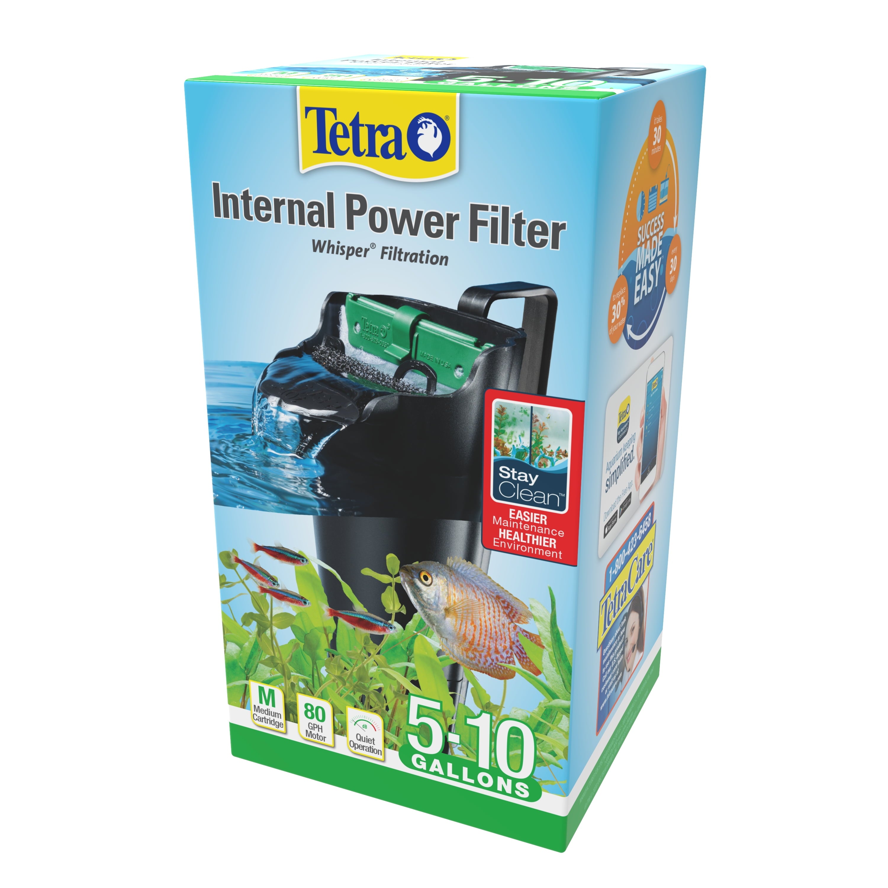 Tetra Whisper Internal Filter 3 to 10 gal. with Air Pump