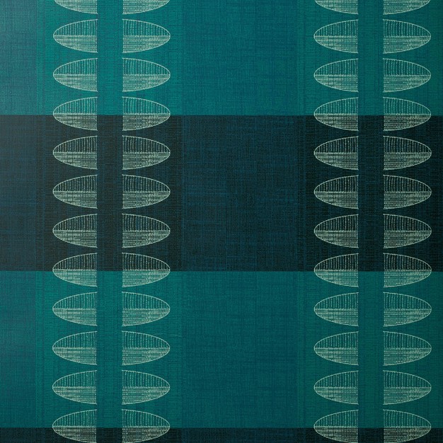 Diskus Plaid Peel And Stick Wallpaper Blue Designed With Jungalow