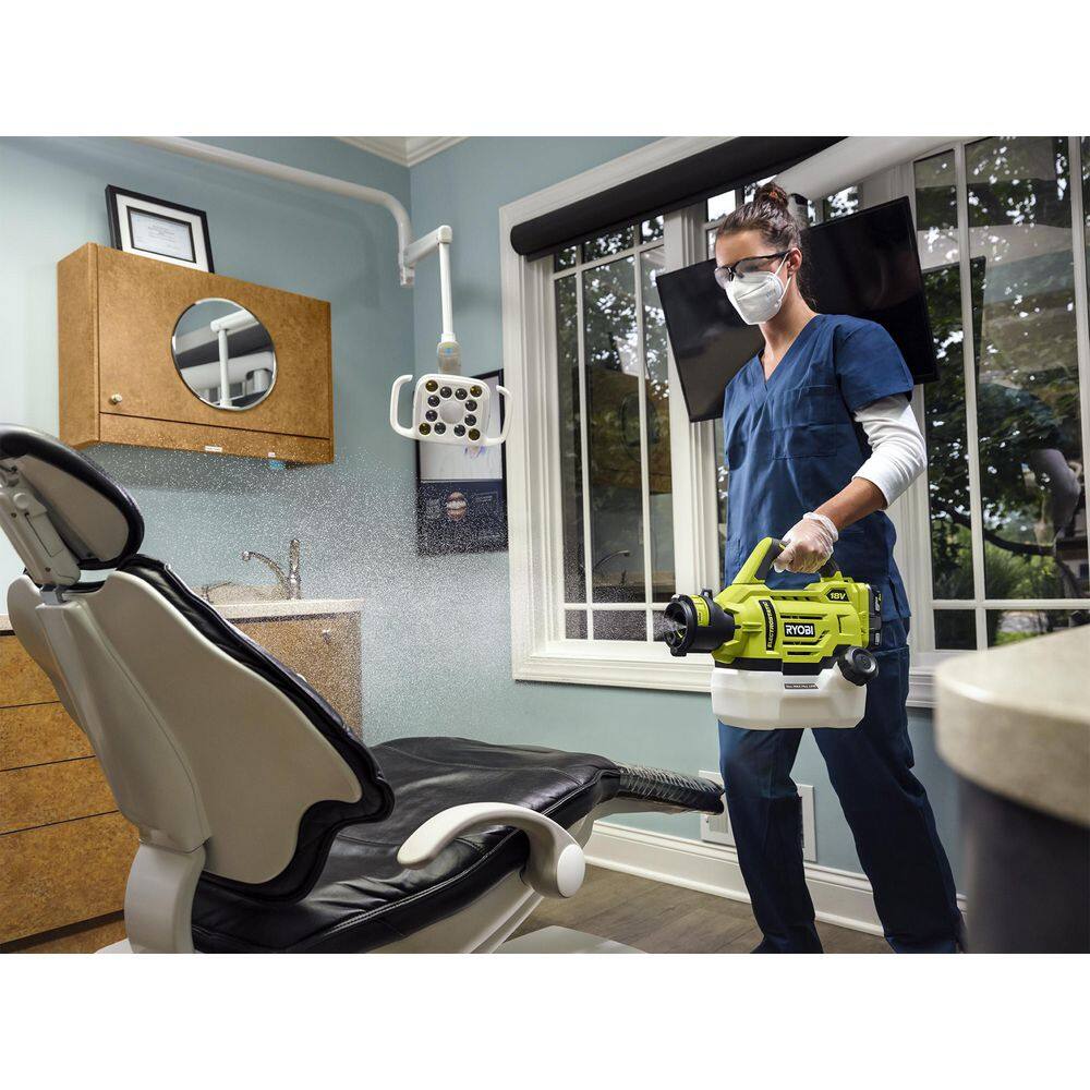 RYOBI ONE+ 18V Cordless Electrostatic 0.5 Gal Sprayer with 2.0 Ah Battery and Charger P2890