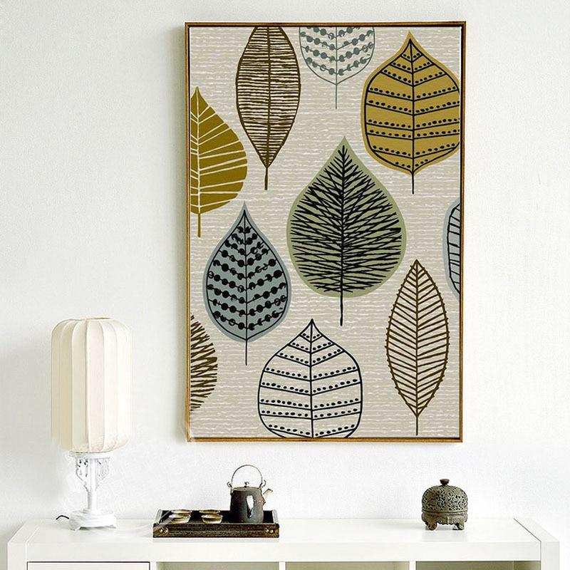 PATTERNS EN LEAF CANVAS PRINT