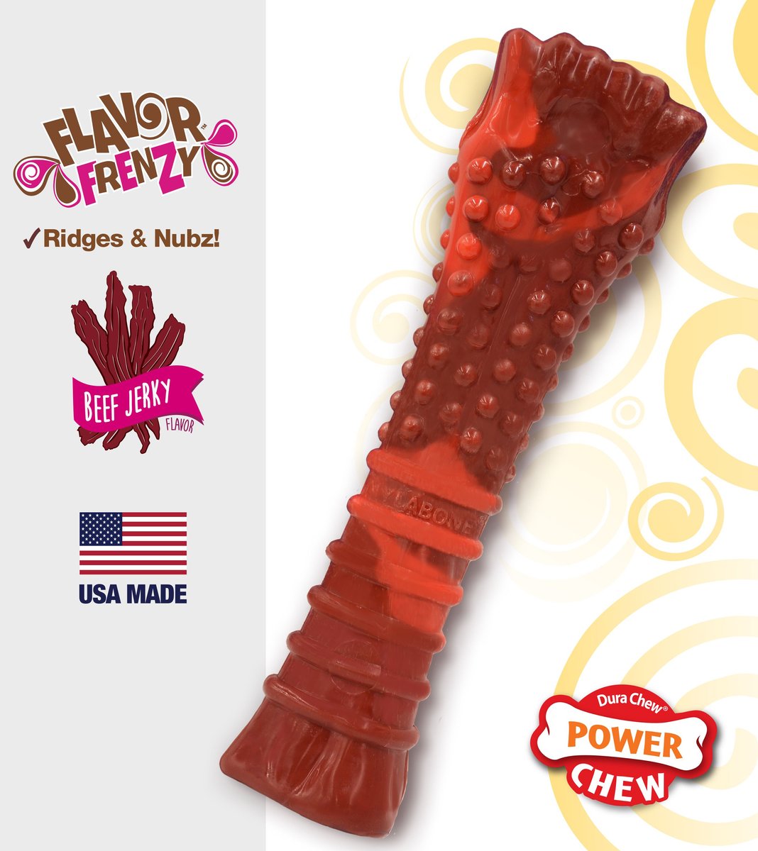 Nylabone Power Chew Beef Jerky Flavored Dog Chew Toy