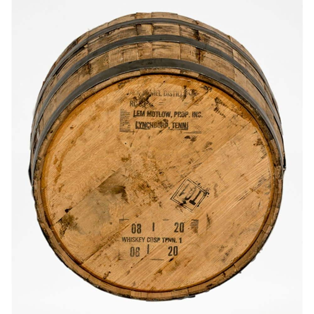 26 in. Dia x 17.5 in. H White Oak Wood Whiskey Barrel B100