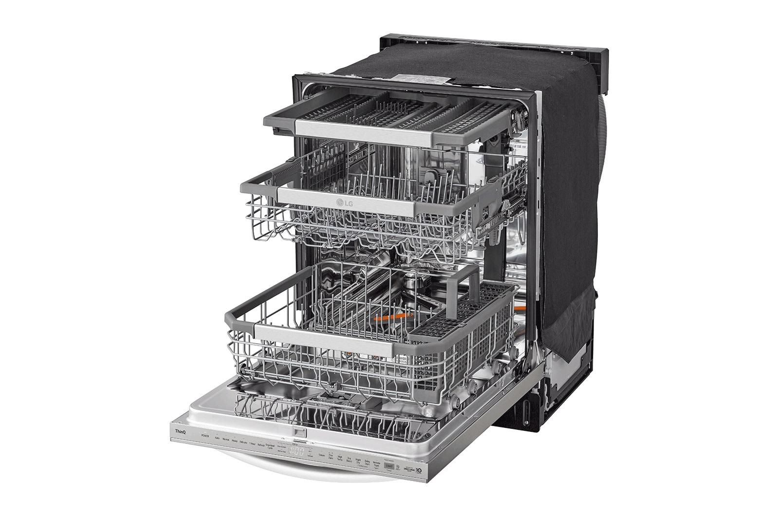 Lg LDTH7972S Smart Wi-Fi Enabled Top Control Dishwasher With 1-Hour Wash & Dry, Quadwash™ Pro, Dynamic Heat Dry & Truesteam®