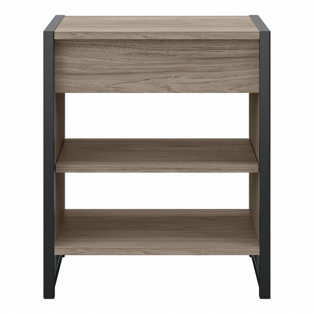 Atria Small End Table with Drawer and Shelves by Bush Furniture