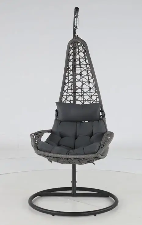 West Lake Gray Patio Hanging Chair