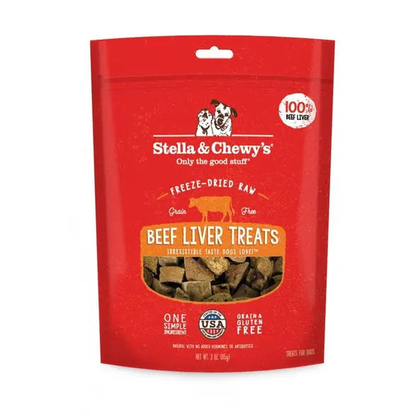 Stella and Chewy Freeze-Dried Raw Beef Liver Dog Treats;