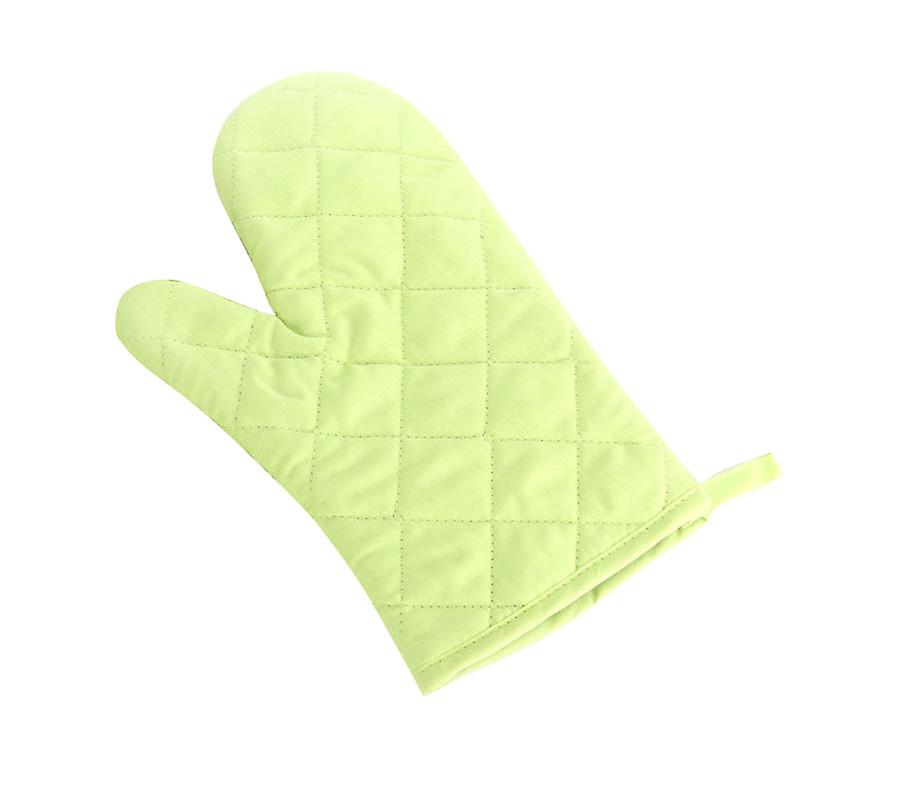 Quilted Grass Green [pure Color] Factory Thickened Microwave Oven Gloves， Special Heat Insulation， Anti-scald And High Temperature Resistant Kitchen F