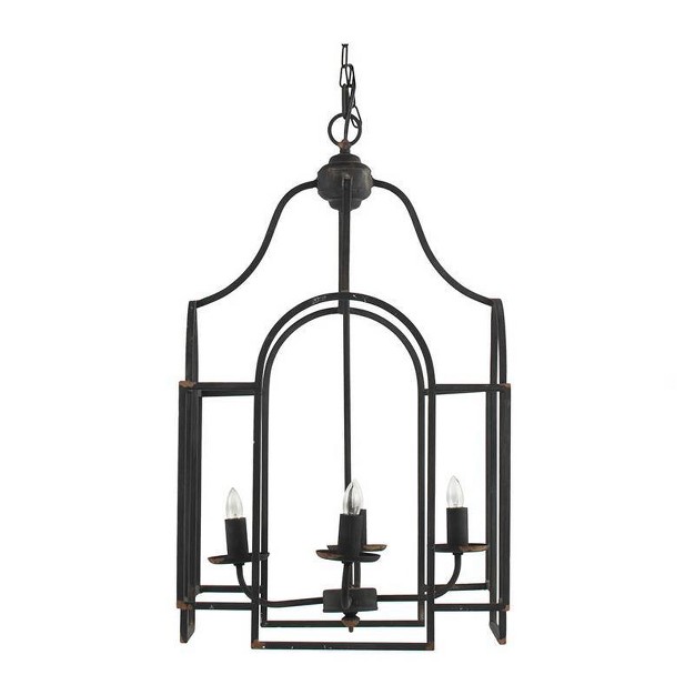 Malin Entry 4 light Chandelier Antique Black A amp b Home