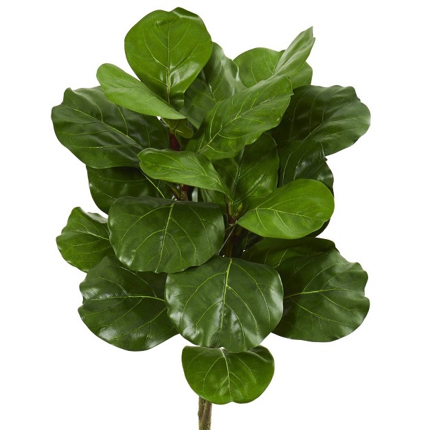 Artificial Fiddle Leaf Tree In Planter White - Nearly Natural