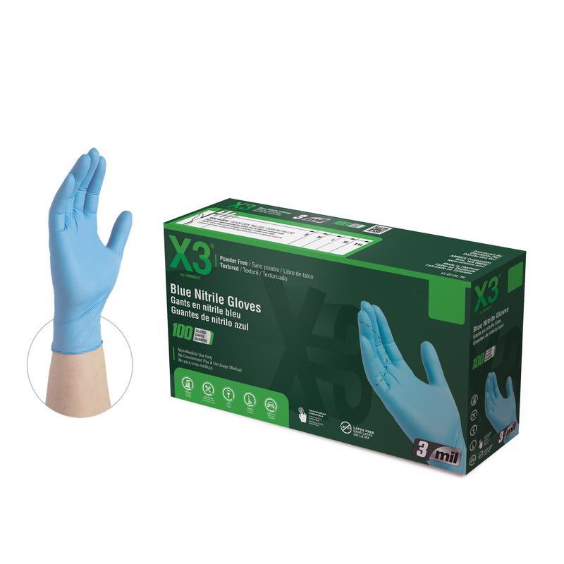 DSP GLOVE NIT 2X BLU PF