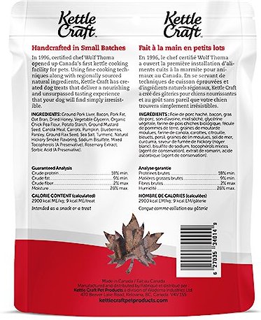 Kettle Craft Big Bite Smokey Canadian Bacon Recipe Dog Treats