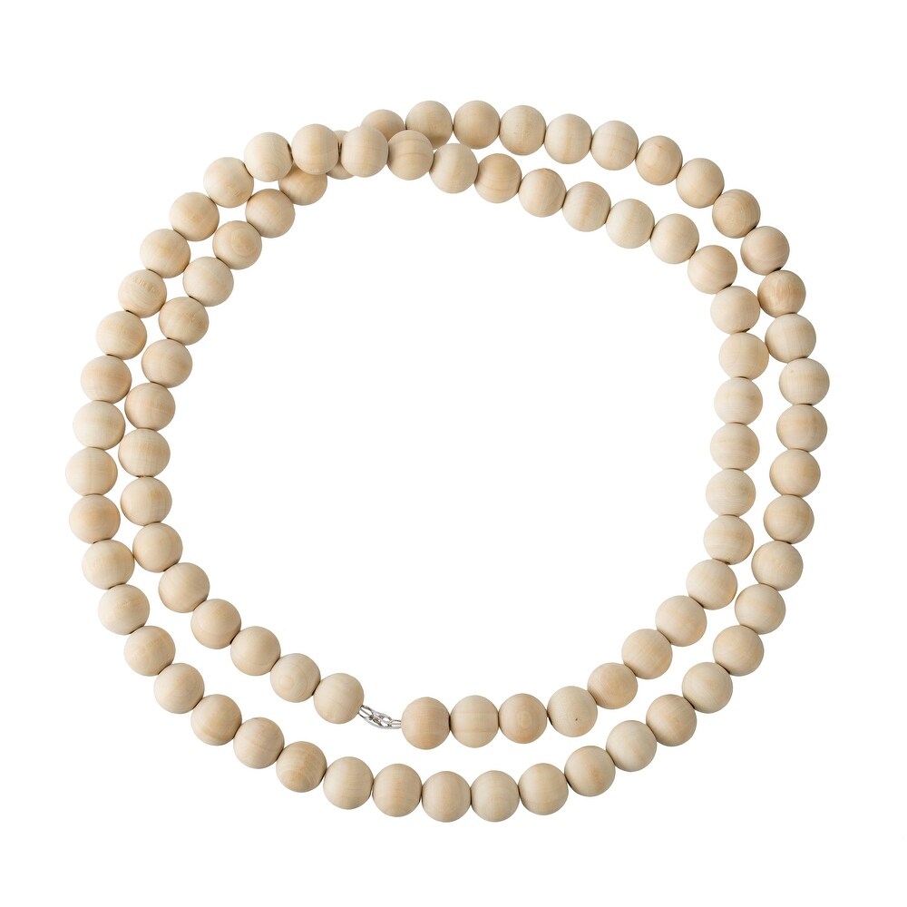 A B Home Natural Wooden Sphere Beads