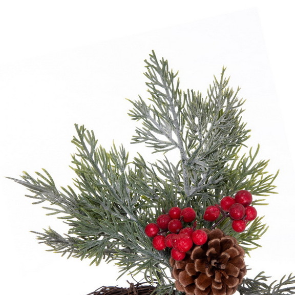 Vickerman EH214125 25 Green Cypress Cone Berry Wr...