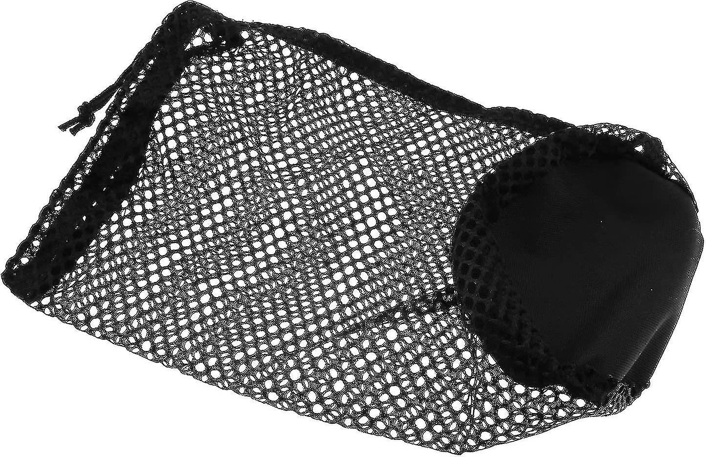 Nylon Mesh Golf Pouch Black Golf Ball Bag Golf Accessories Can Hold About 50 Golf Balls Golf Balls Carrying Drawstring Storag 1pc