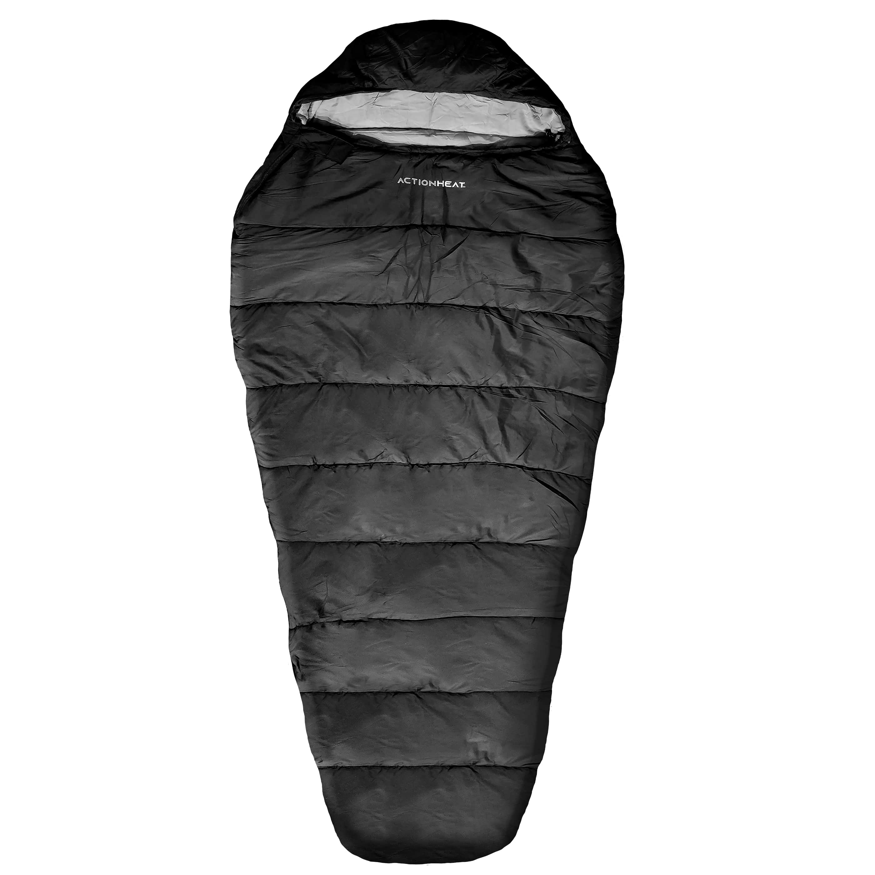 ActionHeat 5V Battery Heated Sleeping Bag in Black, ‎Unisex-adult, One Size, Spot or Machine Wash Cold