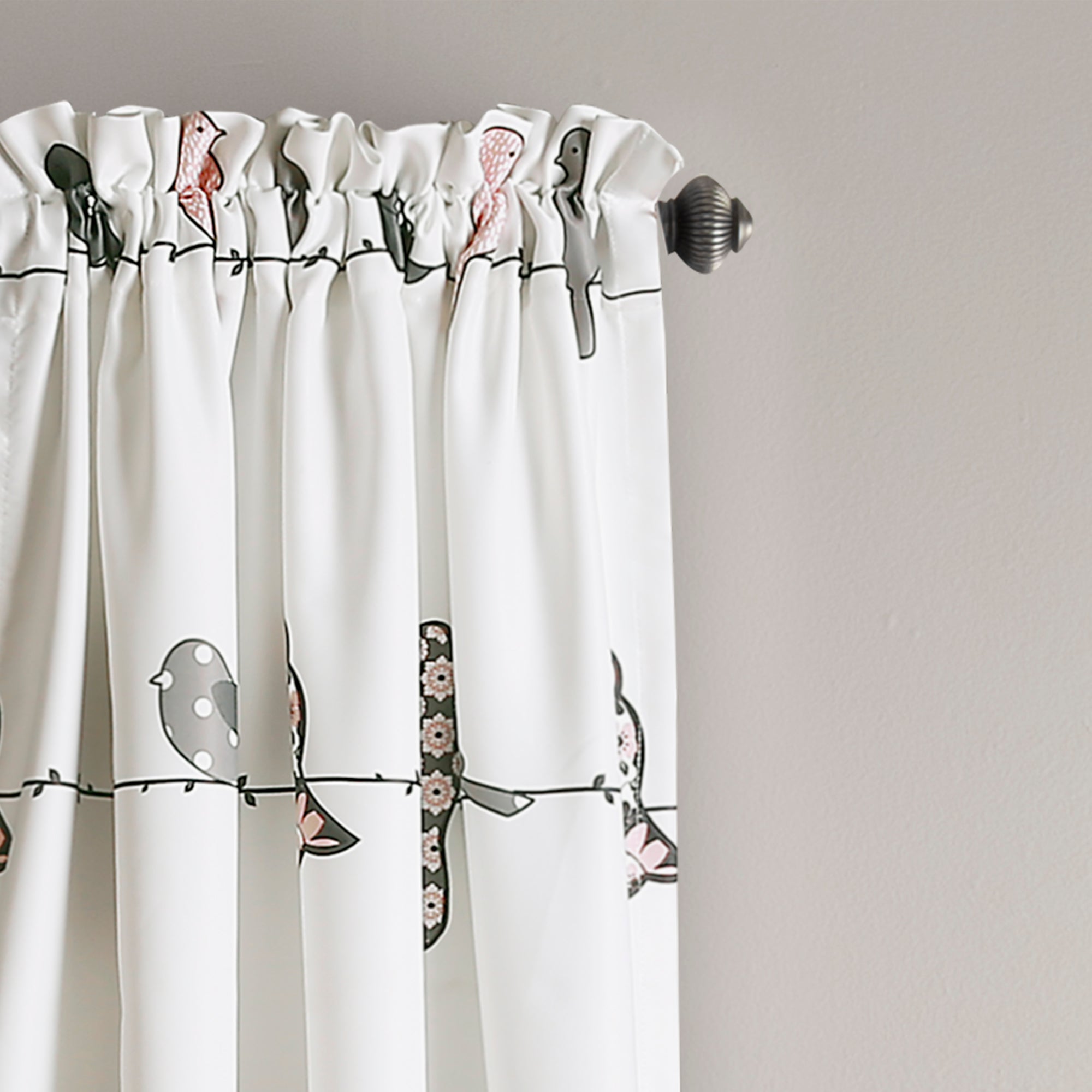 Rowley Birds Light Filtering Window Curtain Set