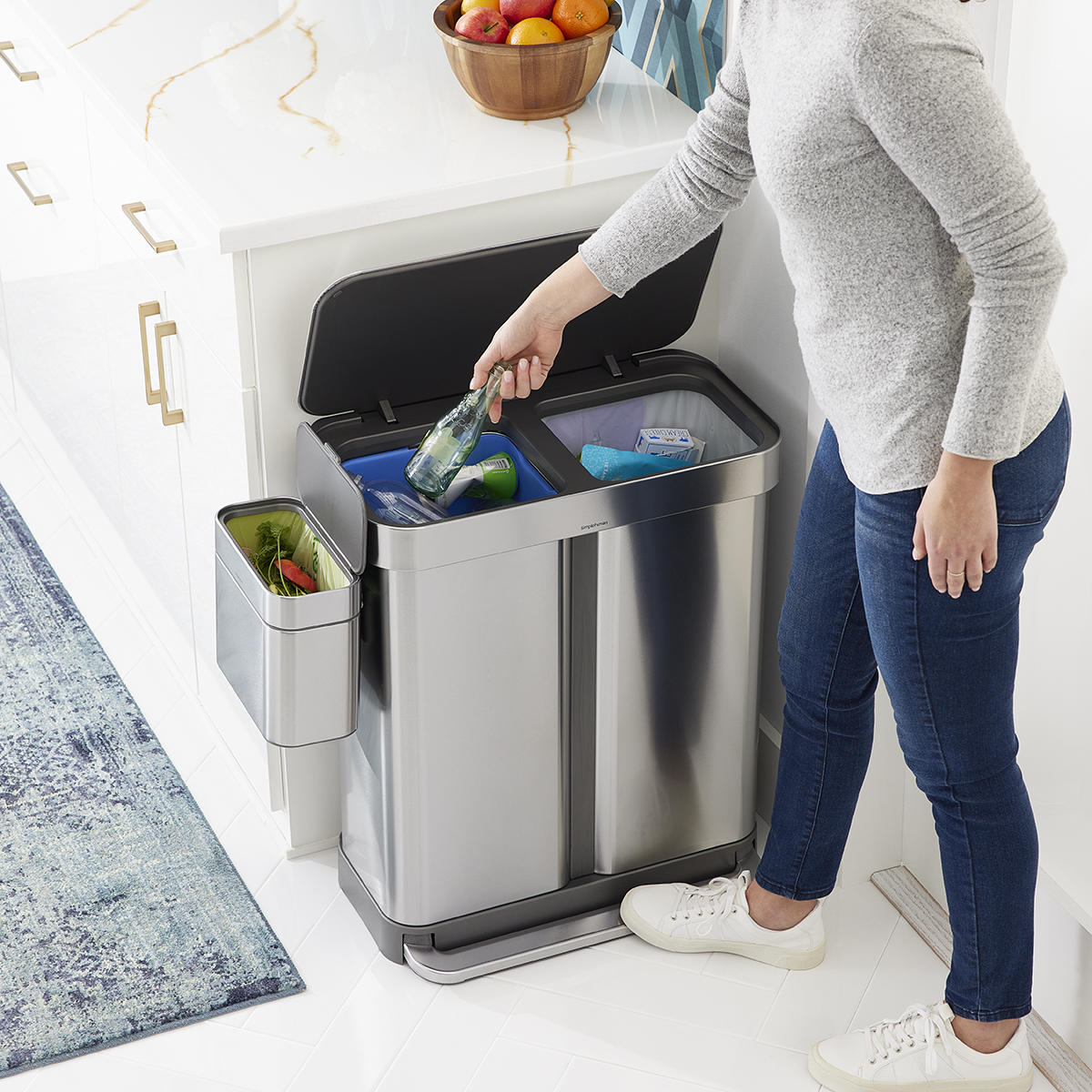 simplehuman Stainless Steel Compost Caddy