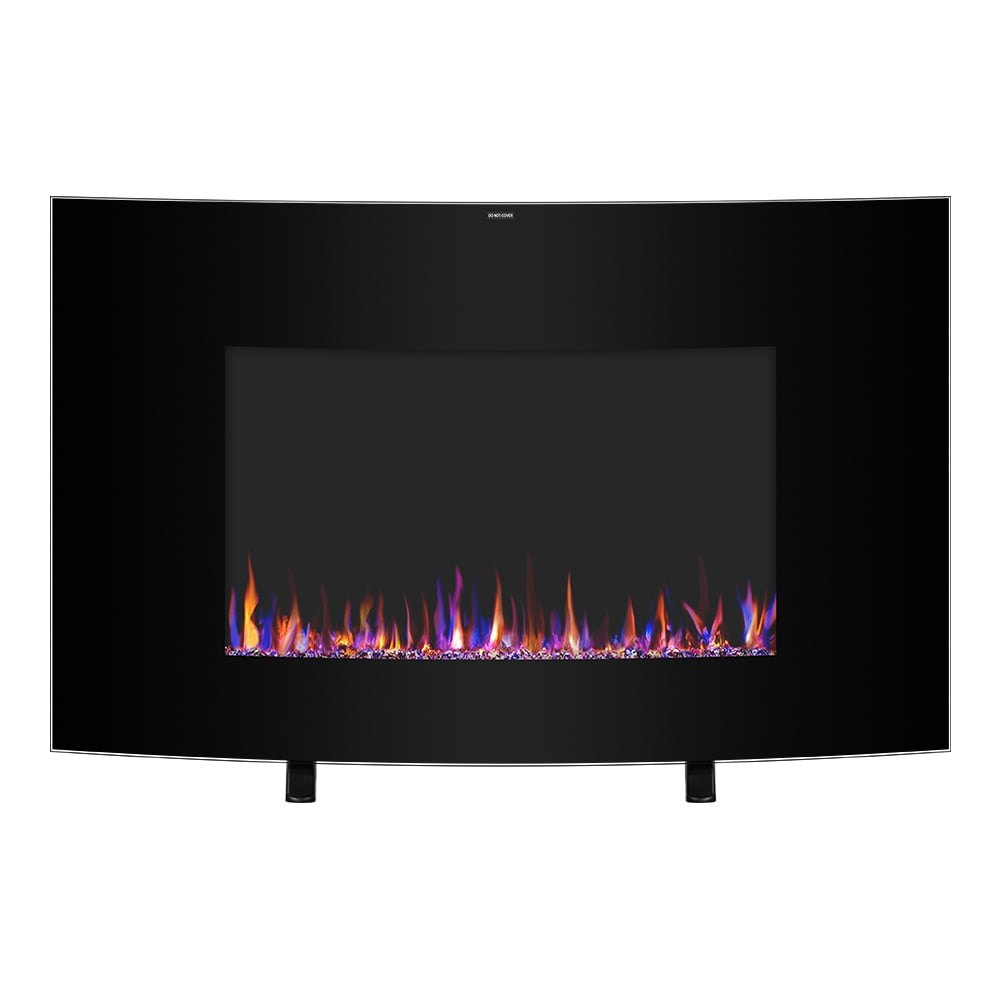 Ktaxon 35 Inches Electric Fireplace Wall Mounted Fireplace with Overheating Protection