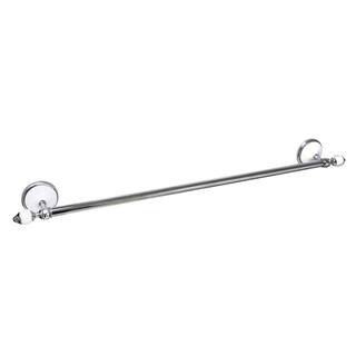 MODONA ARORA 24 in. Towel Bar in White Porcelain and Polished Chrome 9724-A