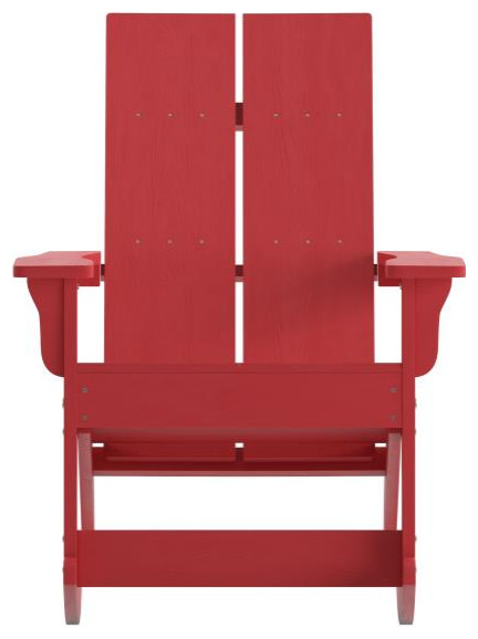 2 Pack Red Resin Rocking Chair   Contemporary   Outdoor Rocking Chairs   by Pot Racks Plus  Houzz