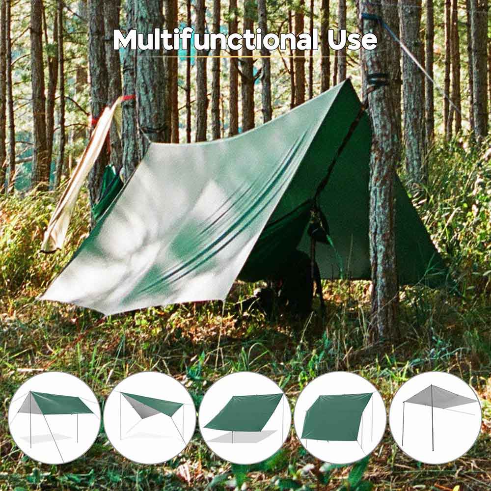 Yescom Camping Tarp Large Hammock Rain Fly 10x15ft UV50+ PU3,000mm