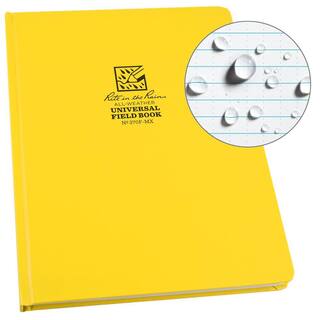 Rite in the Rain Weatherproof 8.75 in. x 11.25 in. Hard Cover Notebook Yellow Cover 370F-MX