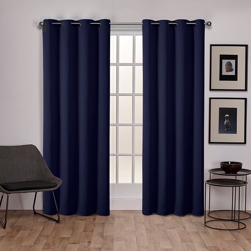 Exclusive Home 2-pack Sateen Twill Woven Blackout Window Curtains