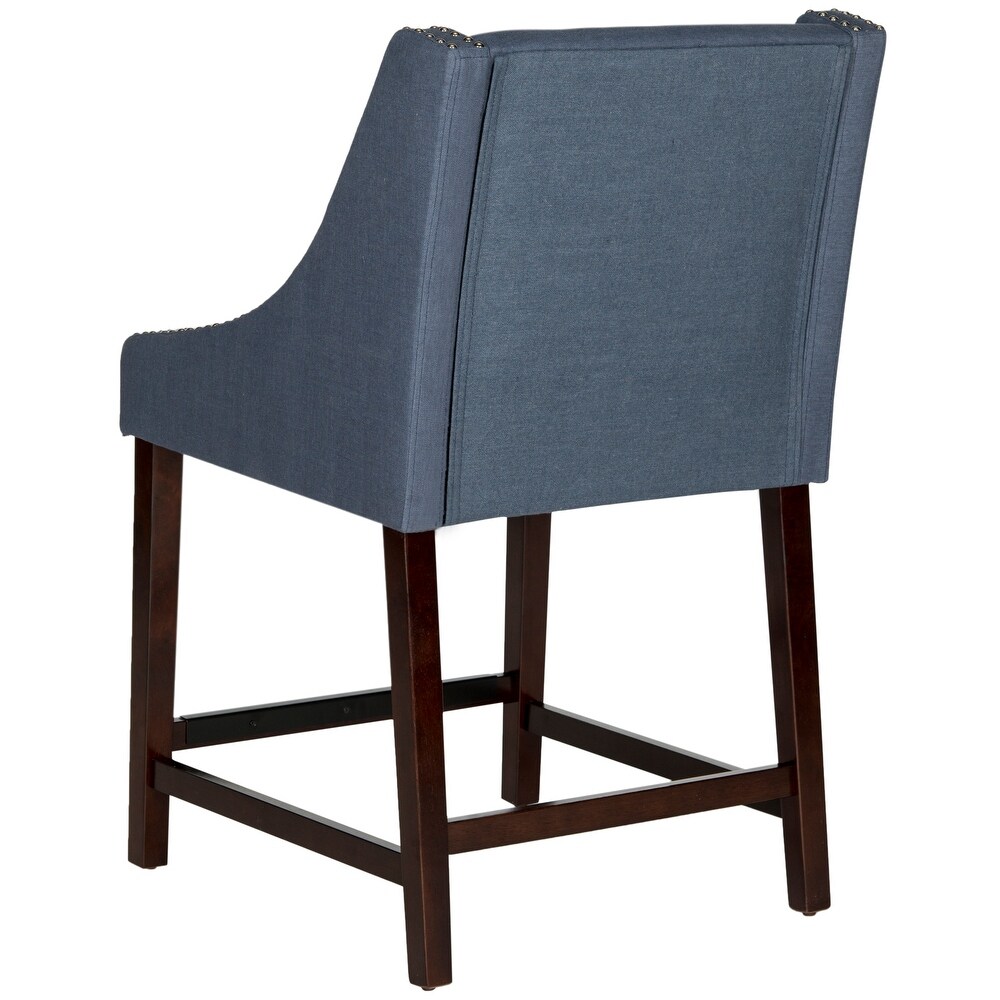 SAFAVIEH Dylan Navy Counterstool   22.5\