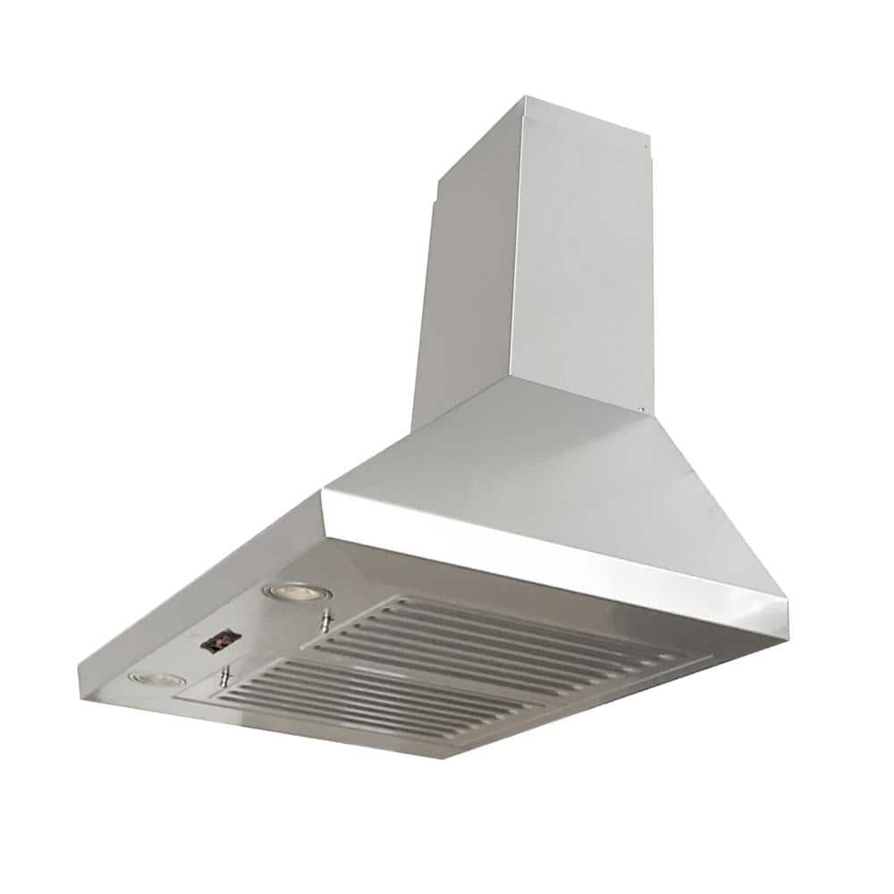 KOBE Range Hoods 36 in 600 CFM Ducted Wall Mount Range Hood in Stainless Steel