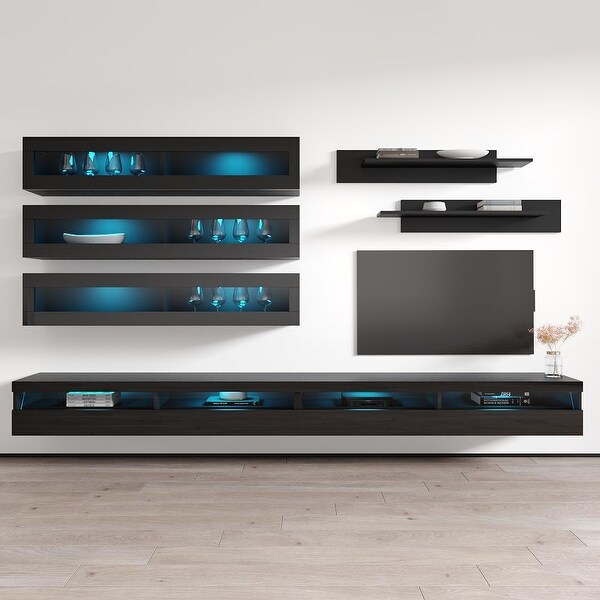 Fly J2 35TV Wall Mounted Floating Modern Entertainment Center