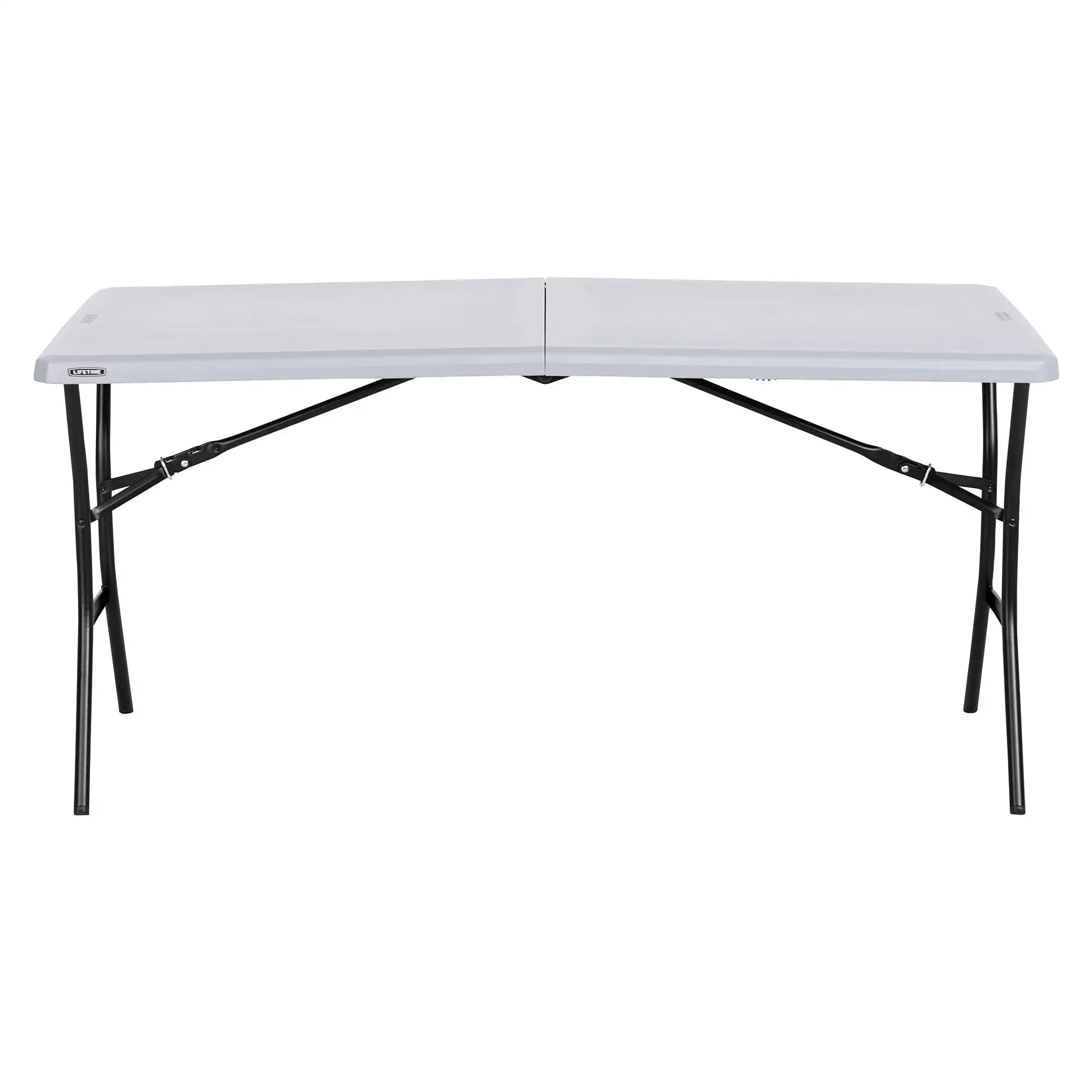 Lifetime 5-Foot Fold-In-Half Table, Gray (80861)