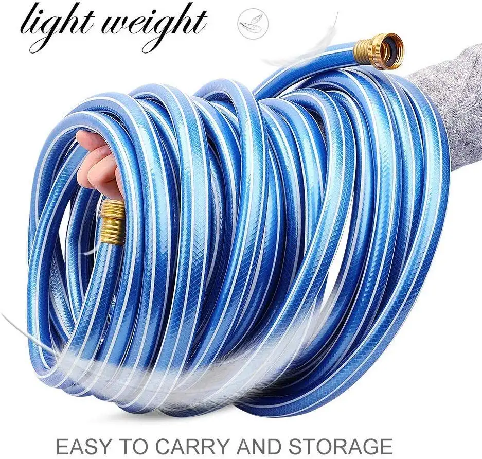 Worth High Pressure 15M 20M 30M 50M 100M PVC Blue Soft Supply Premium Garden Hose