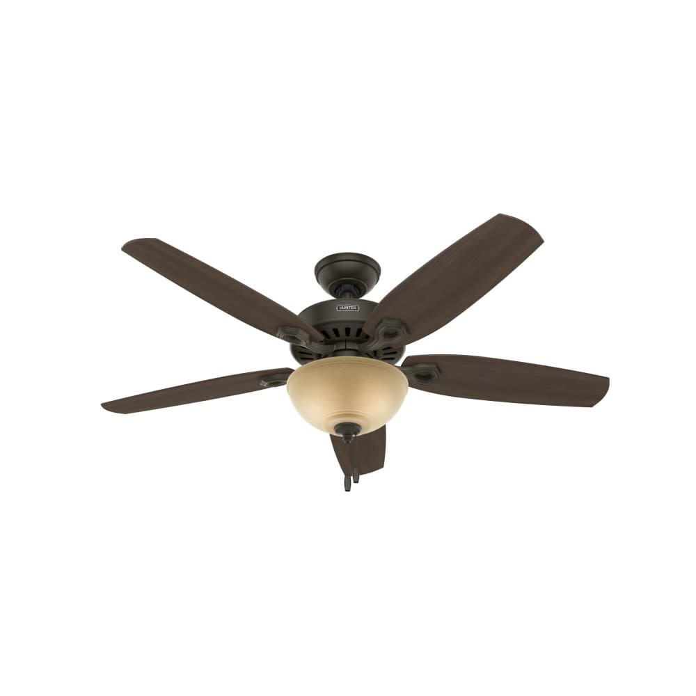 Hunter Builder Deluxe Ceiling Fan 52 Bronze Brazilian Cherry ;