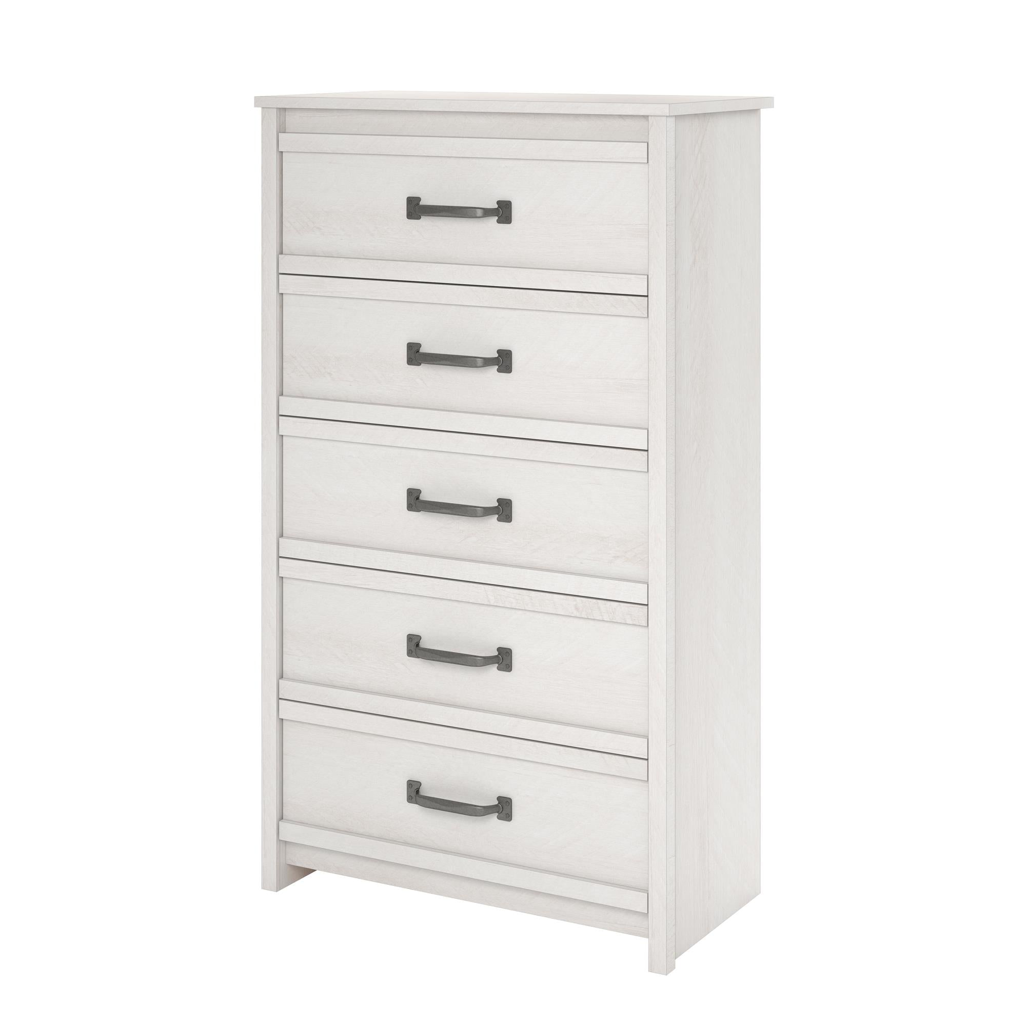 Better Homes & Gardens Rustic Ranch 5 Drawer Dresser, Ivory Oak