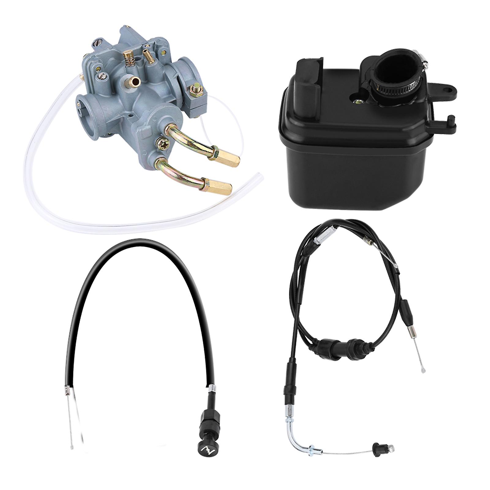 Carburetor Carb Air Filter Box Throttle Cable Choke Cable For Yamaha Y Zinger Pw 50 Pw50