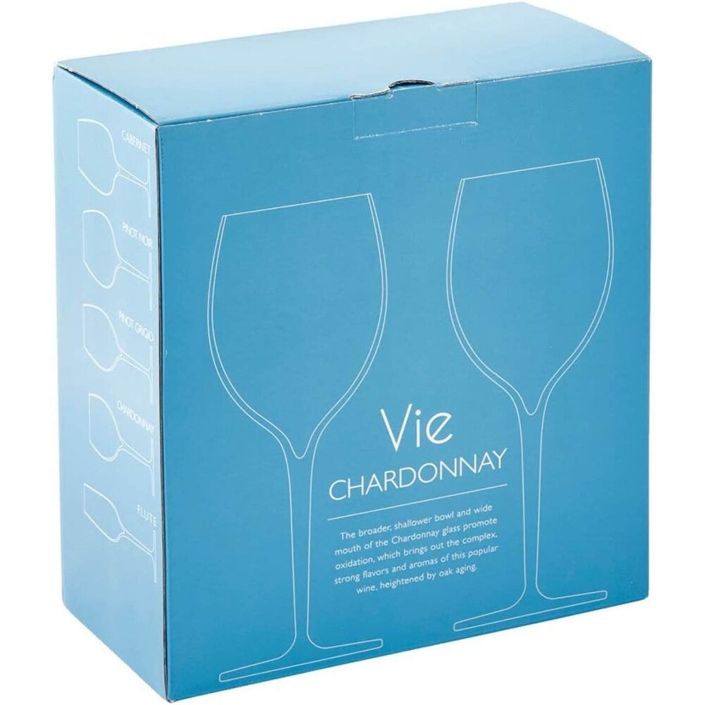 Nambe Vie Chardonnay Wine Glass Set of 2   3.5\