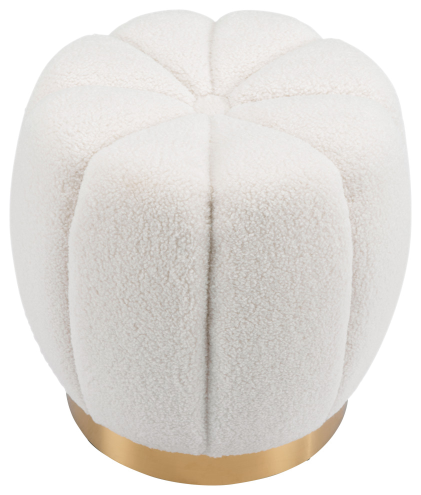 Napa Ottoman Ivory   Contemporary   Footstools And Ottomans   by GwG Outlet  Houzz