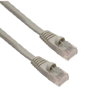 NTW 50 ft. Cat6 Snagless Unshielded (UTP) Network Patch Cable Gray 345-U6-050GY