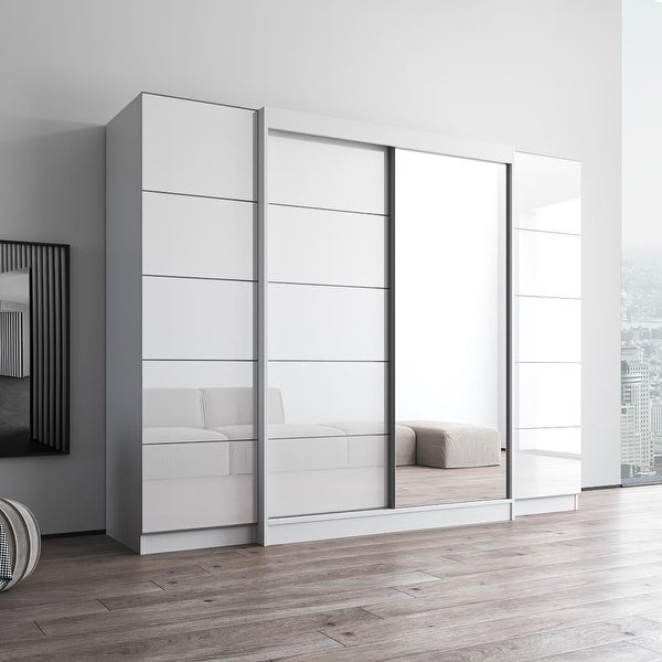 Aria 2D-EXEX Wardrobe with 1 Mirror - - 37844243